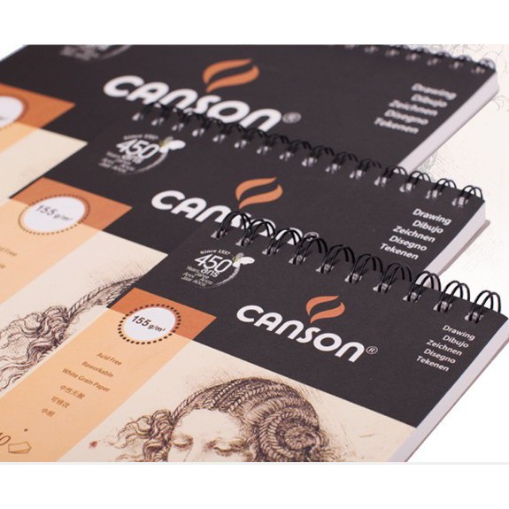 Sổ vẽ Canson 1557 - 155gsm 40 tờ - giấy Canson