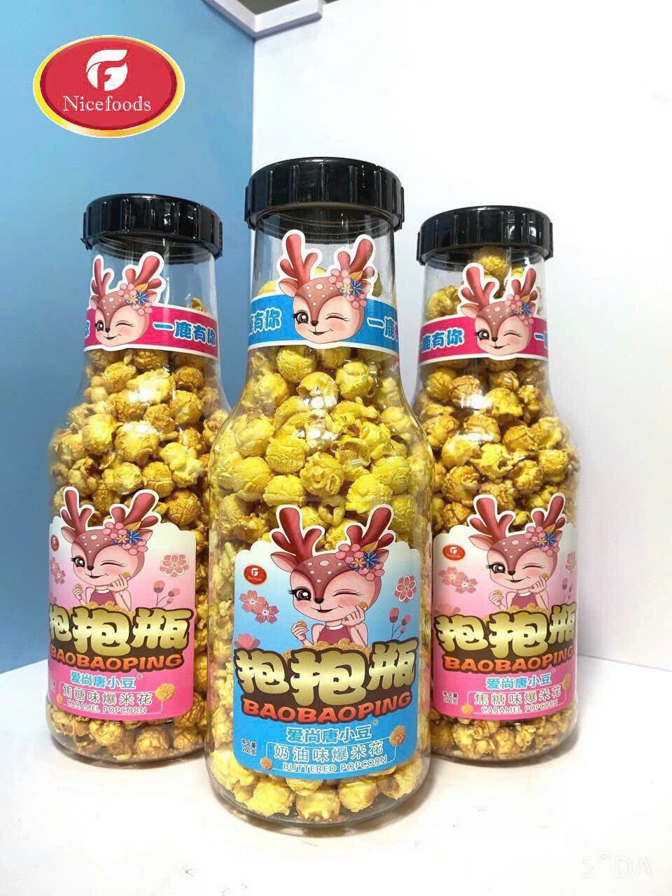 Bỏng ngô khổng lồ 45k/ chai