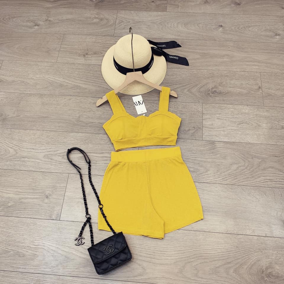 Sét bikini đi biển vàng chanh