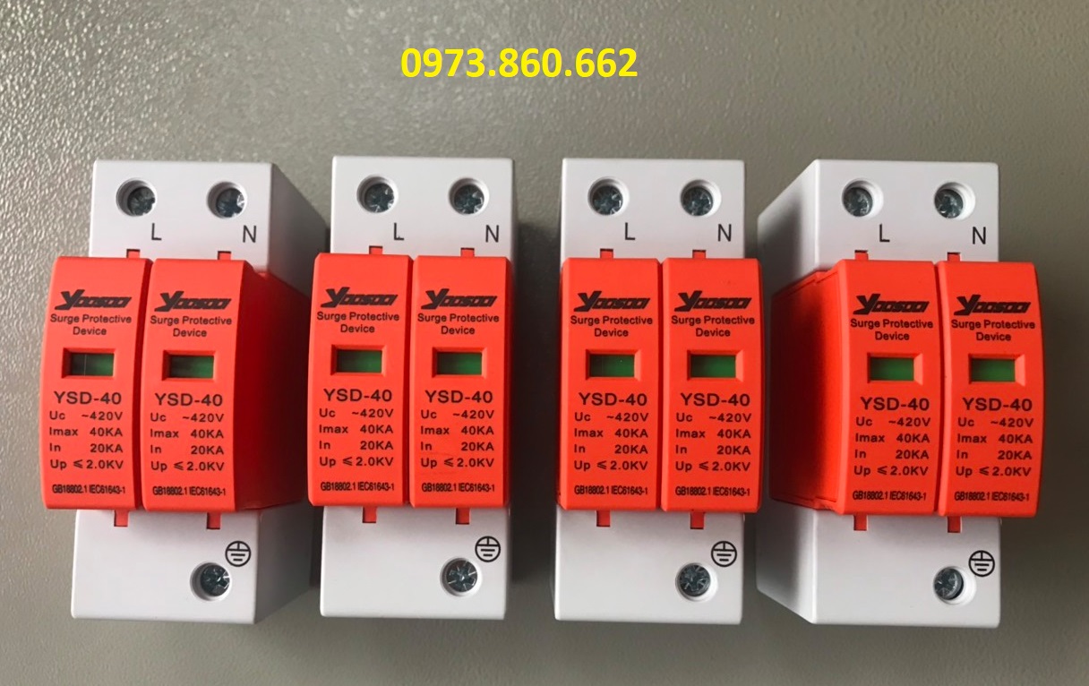 THIẾT BỊ CHỐNG SÉT LAN TRUYỀN AC 2P 40kA