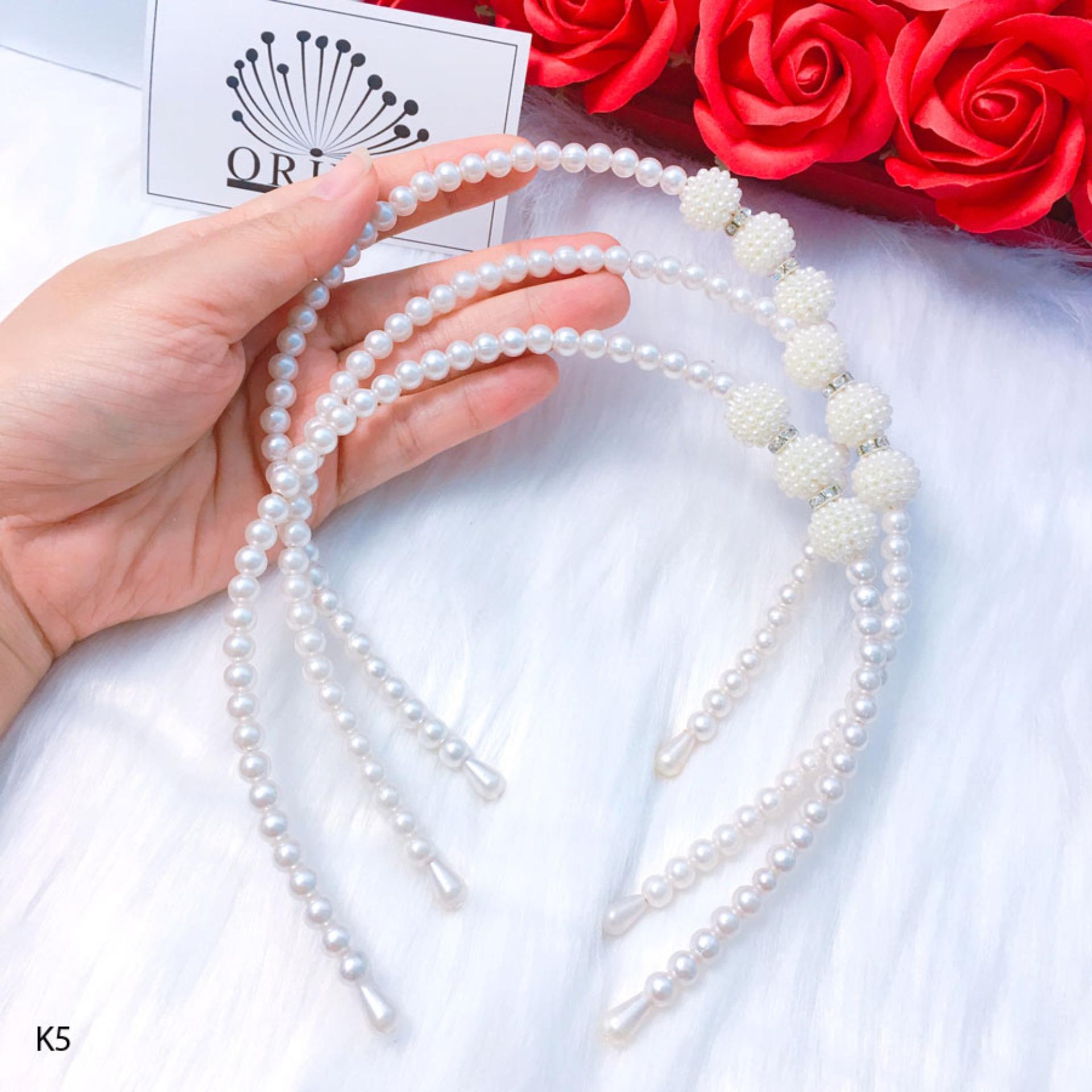 Băng đô phong cách Hàn Quốc ( 3 viên to) K5 - Long Tien