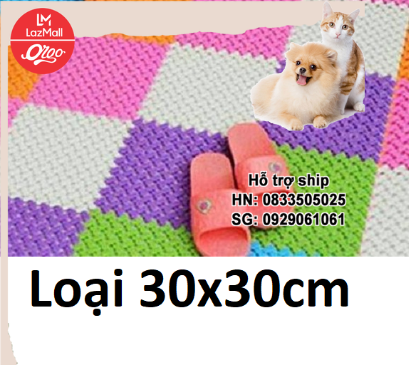 Orgo - HP- 1298 - Tấm ghép nhựa chuồng chó (chống lọt chân) lót chuồng, sàn chó mèo