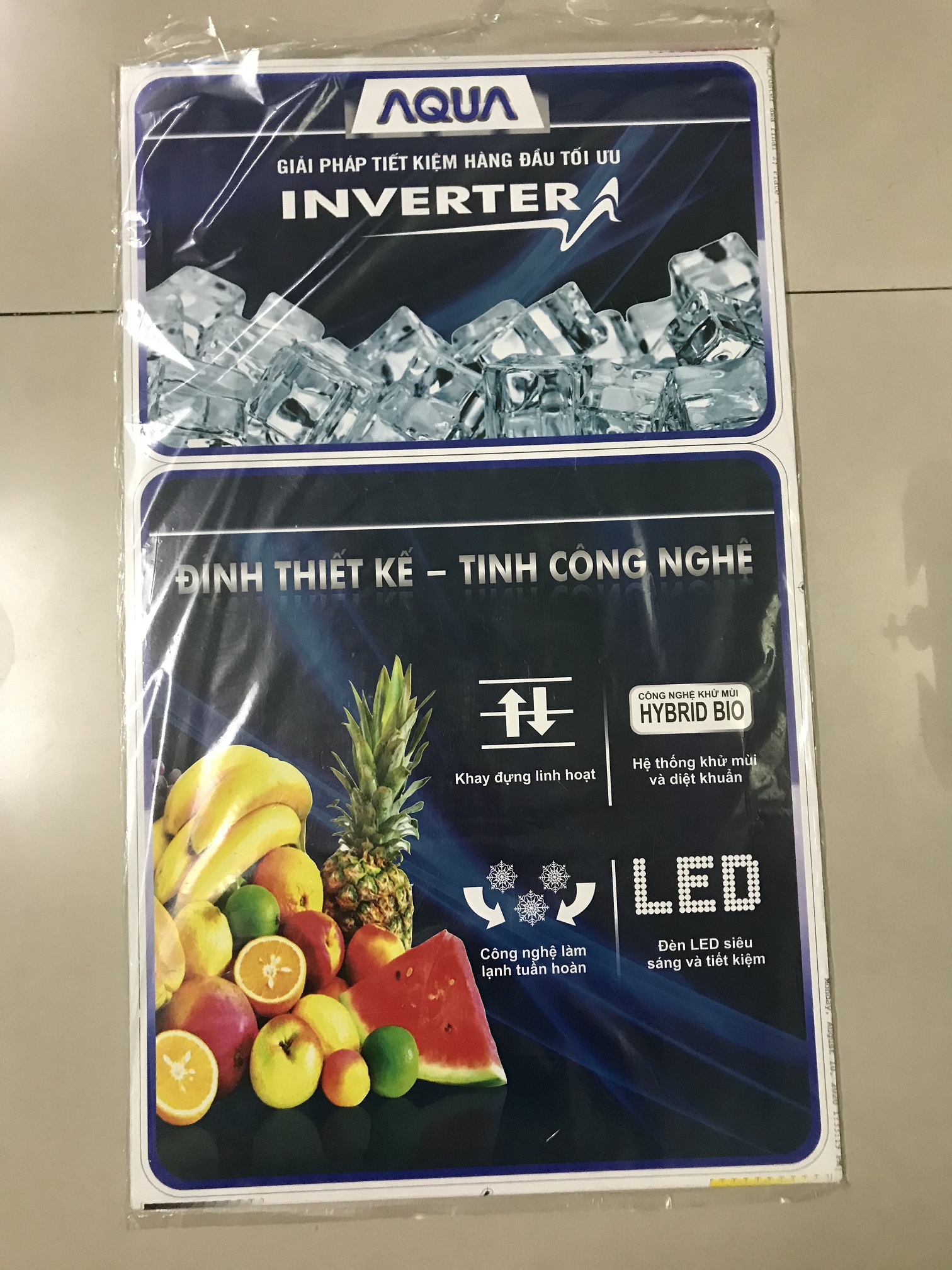 [HCM]Combo 10 tem dán tủ lanh Aqua/ Com 10 miếng dán tủ lạnh Aqua