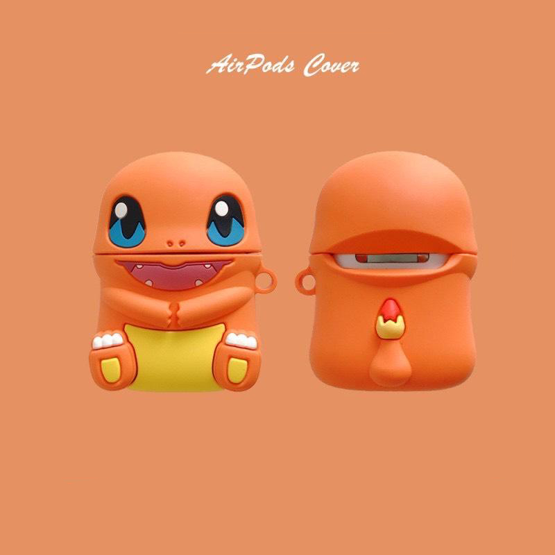 Ốp airpods 1/2/PRO khủng long lửa pokemon siêu đáng yêu