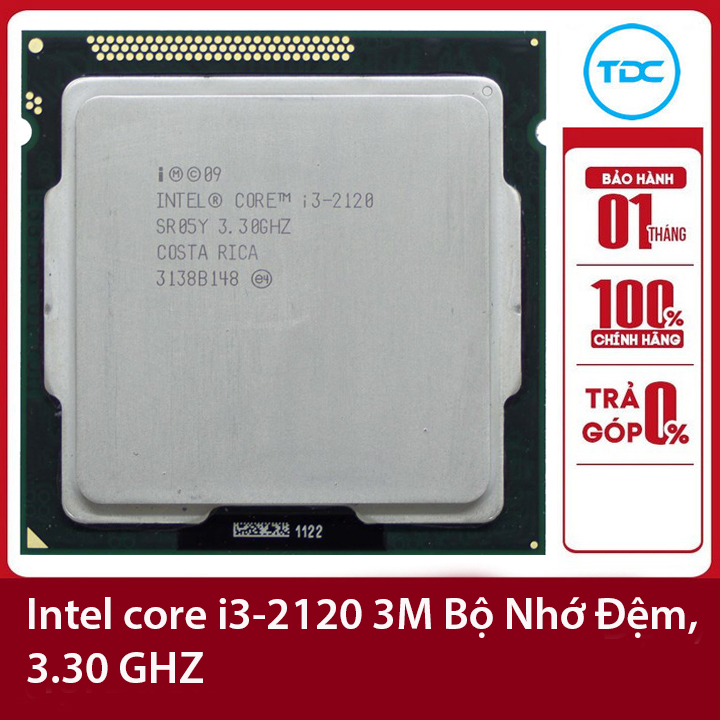 Bộ vi xử lý Intel CPU Core i3 2120 3.70GHz 65w 2 lõi 4 luồng 3MB Cache Socket Intel LGA 1155