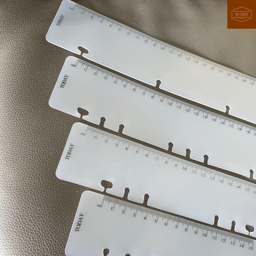Thước Bookmark Today viền đen size A6/ A5/ B5/ A4