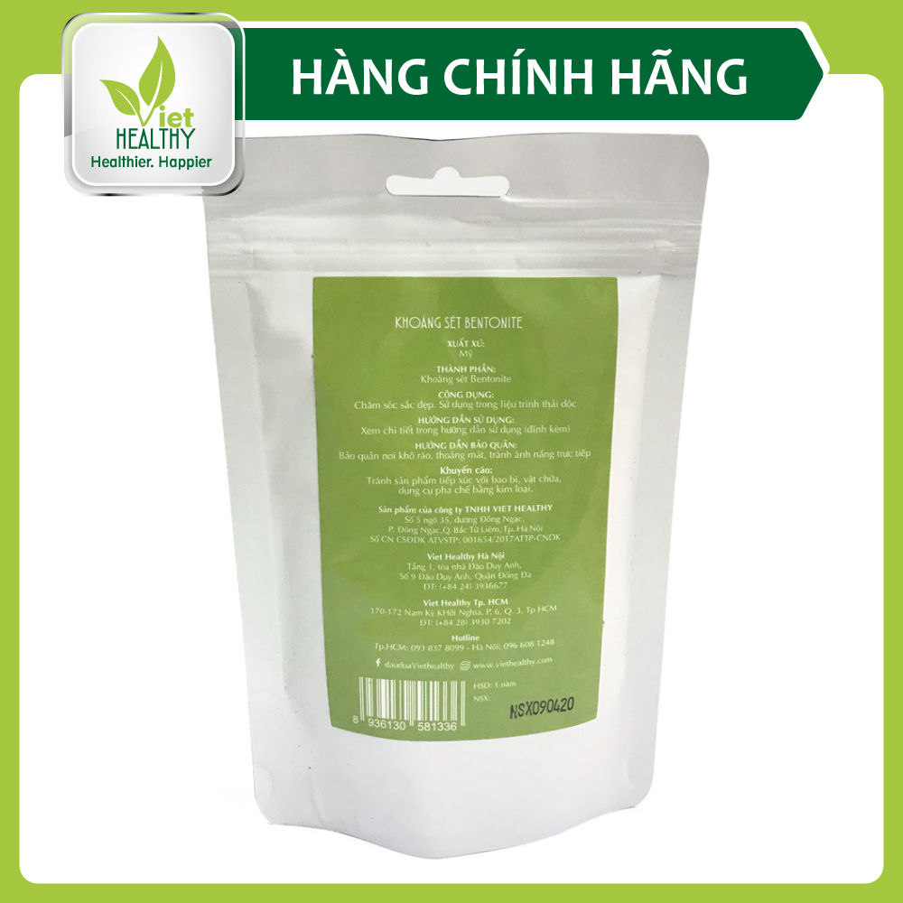 Khoáng sét Bentonite Clay 200g