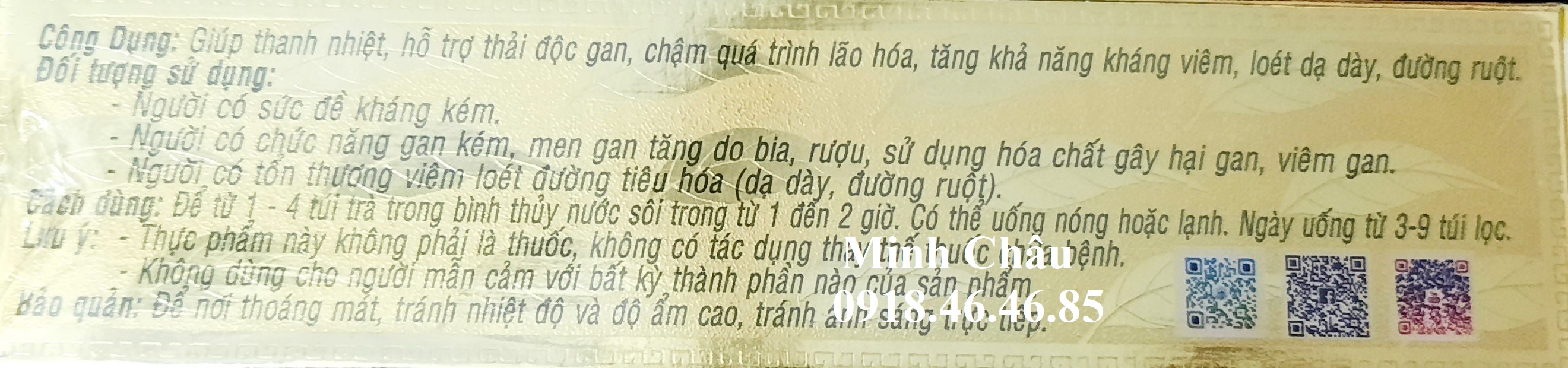 [Hcm]7 Ngoc Golden Tea from Ngoc Ngoc, Tay Ninh
