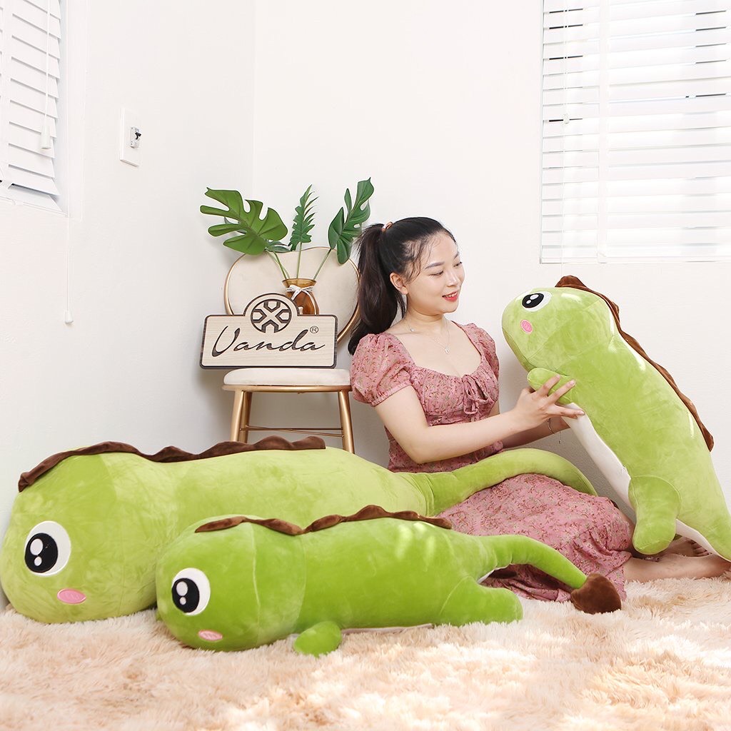 Gối ôm khủng long mập full size + IRIS decoration