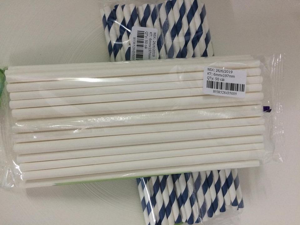 [HCM]Ống hút giấy ECO  phi 12 - Bịch 15 ống - 1 Bịch = 15 ống