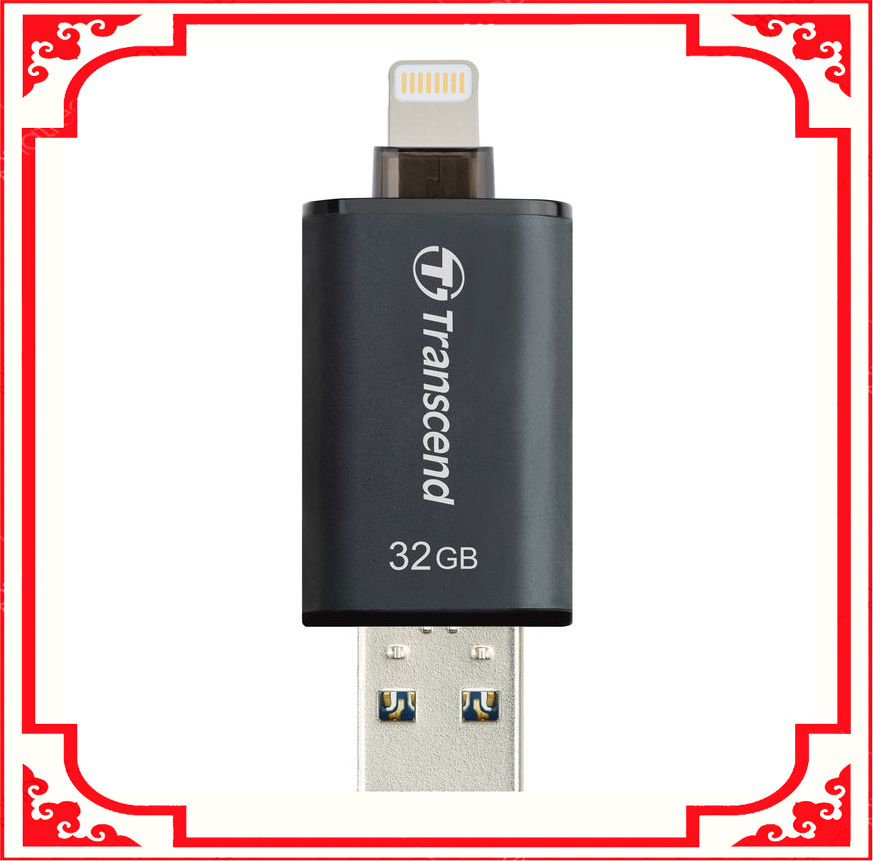 USB cho iPhone Lightning Transcend JetDrive Go 300 32GB (Đen)