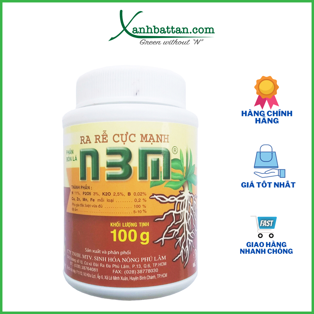 Kích Thích Ra Rễ Cực Mạnh N3M Lọ 100 Gram