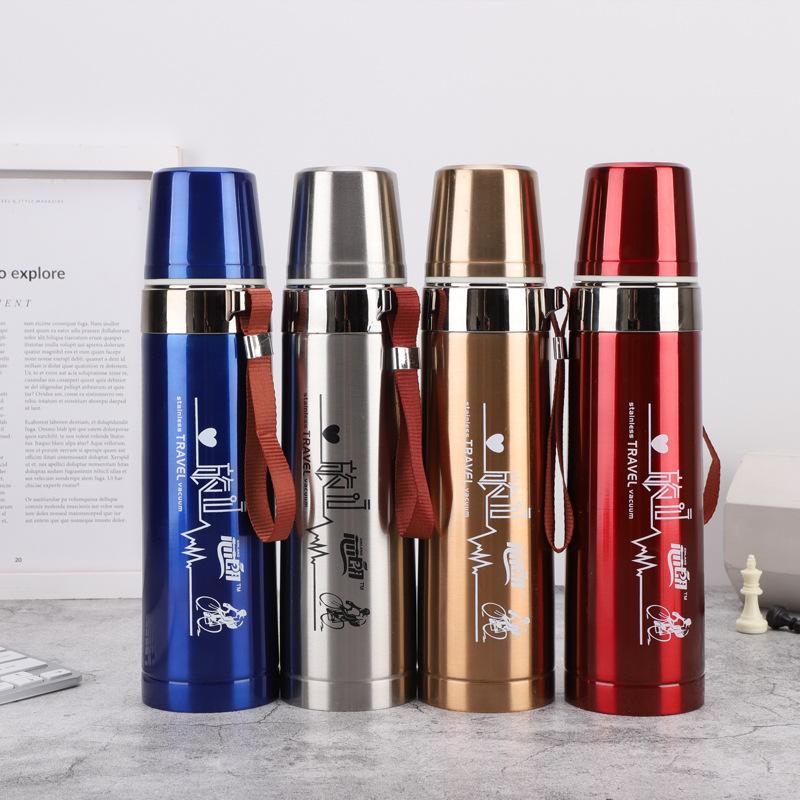 Bình giữ nhiệt - Bình đựng nước nóng inox loại to 800ml