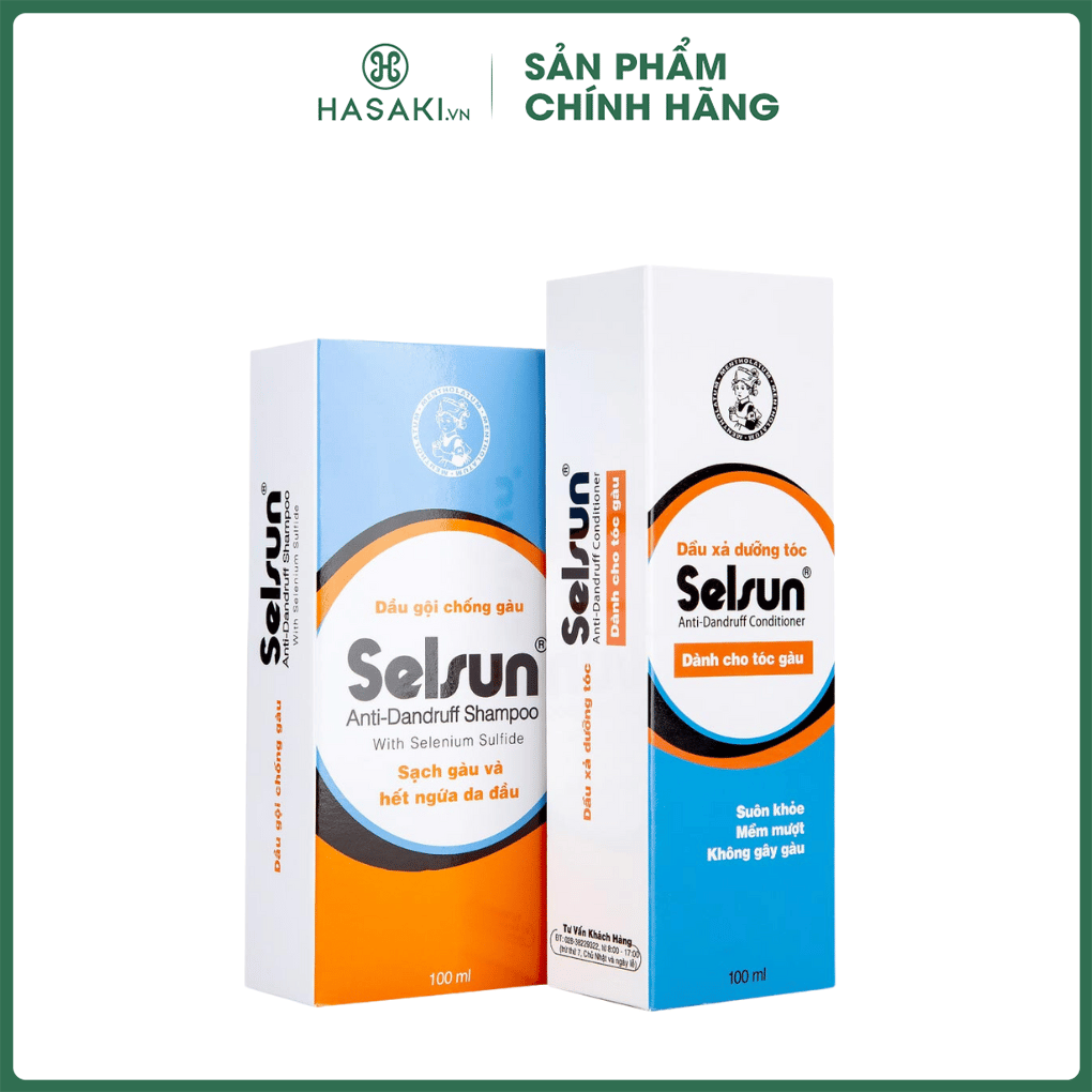 Combo Selsun Dầu Gội Và Dầu Xả Giúp Ngừa Gàu 100ml Hasaki Sản phẩm chính hãng