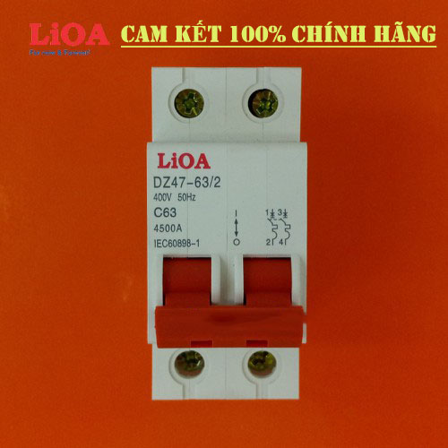 Cầu dao tự động APTOMAT chống quá tải và ngắn mạch LiOA 2 cực