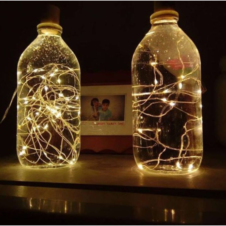 Dây đèn Led fairylight ,dây đèn đom đóm 2 mét dùng pin