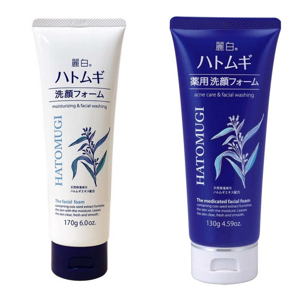Sữa rửa mặt trắng da Hatomugi Cleansing Foam hạt Ý Dĩ 130g