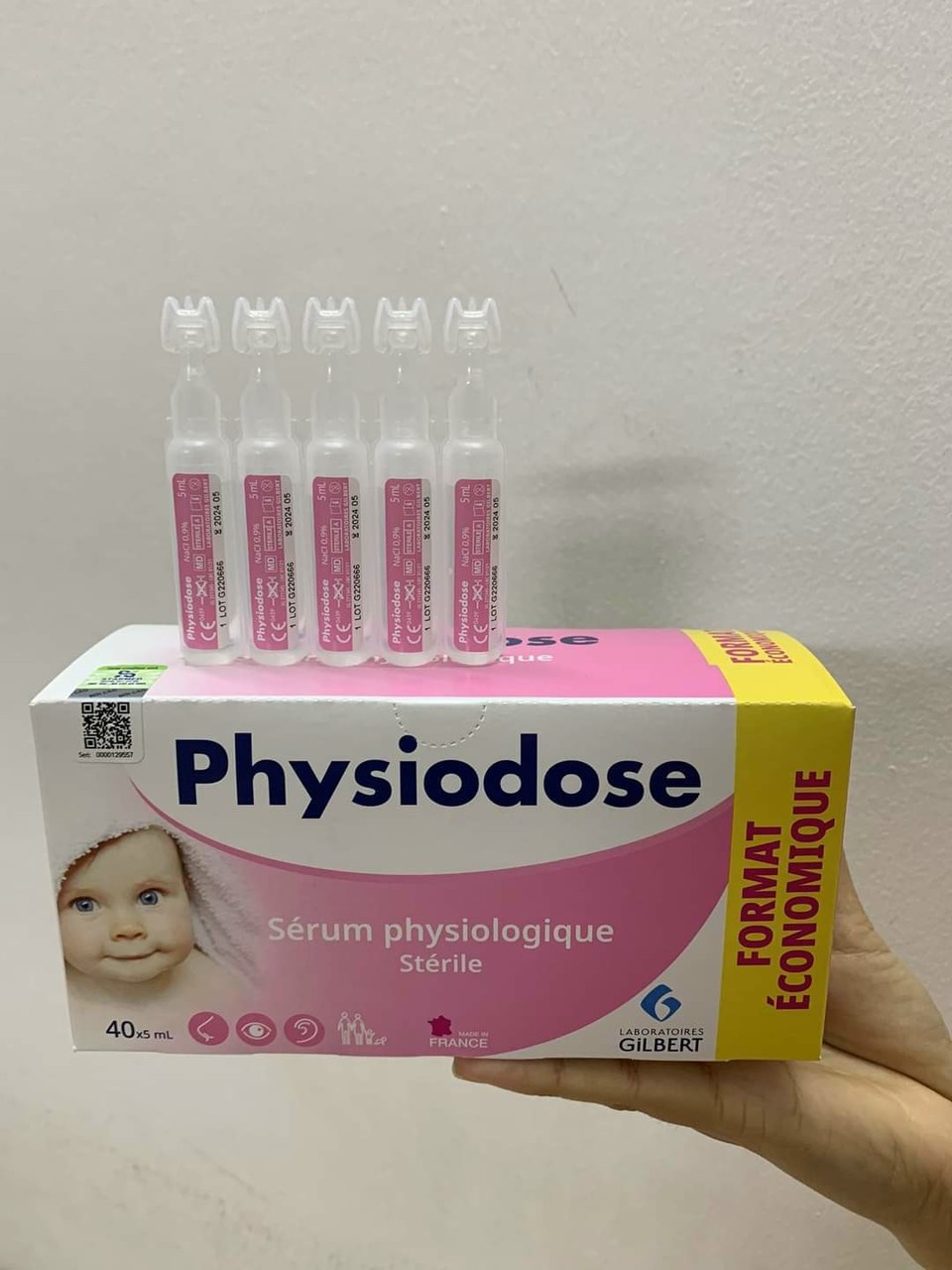 Nước muối sinh lý hộp 40x5ml Physiodose