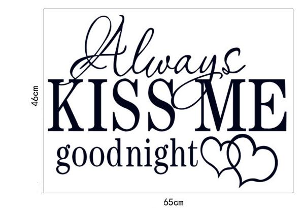 [HCM]Decal trang trí Chữ Kiss Me
