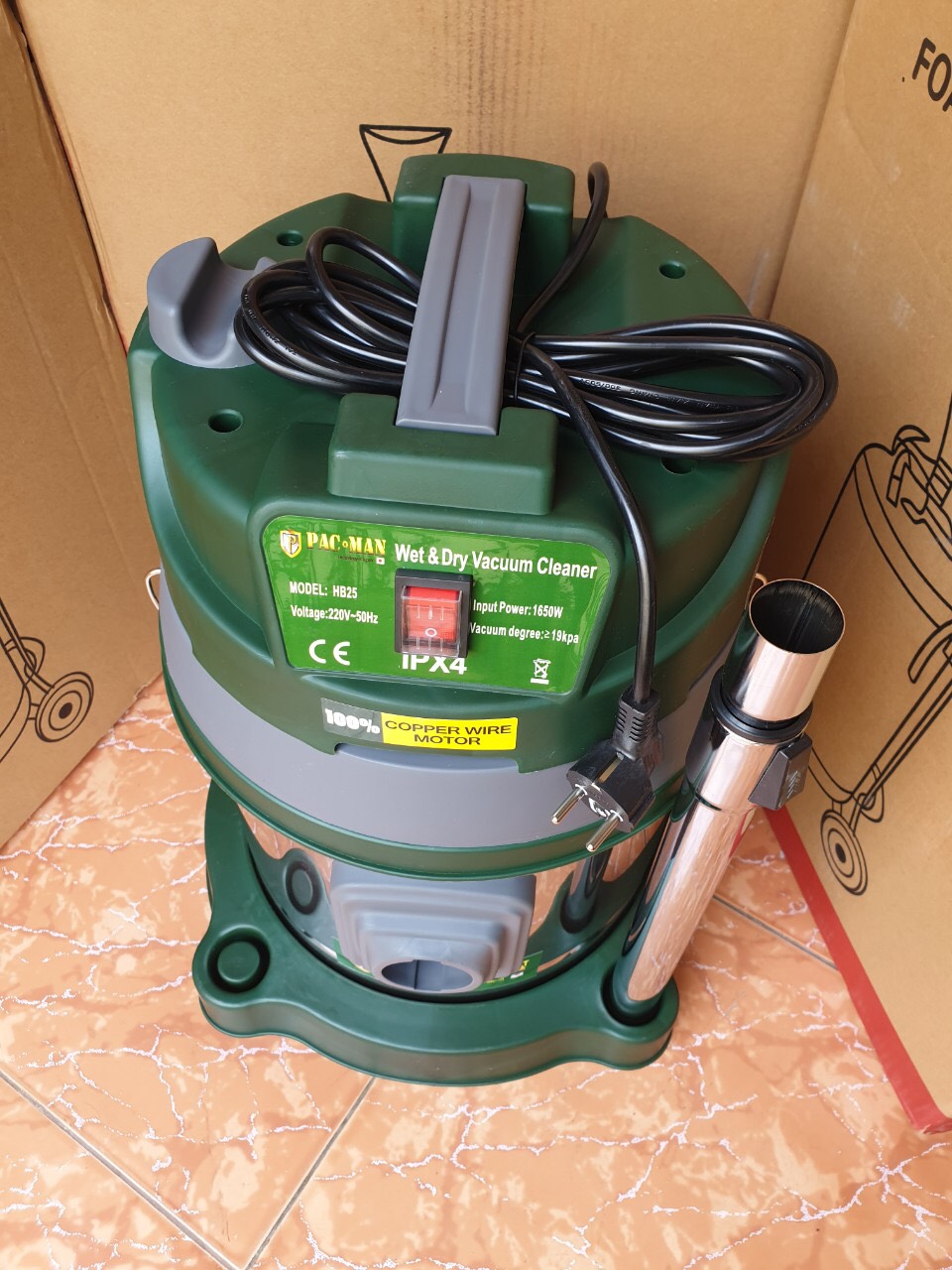 Máy Hút Bụi 25L Pacman 1650W HB25