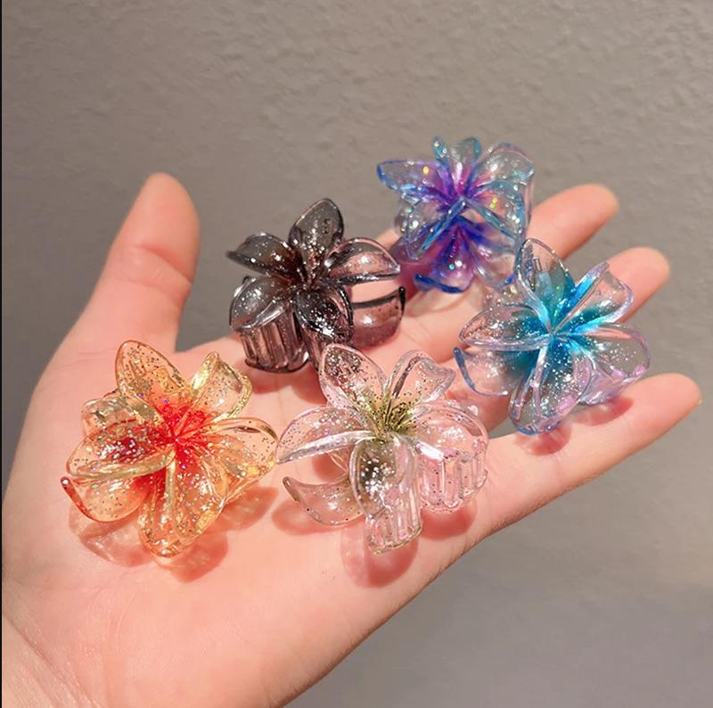 Kẹp Tóc Hoa sứ đom đóm 4cm Kẹp tóc hoa Nhiều Màu Sắc Phong Cách Hàn Quốc