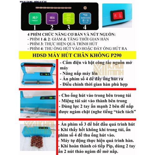Máy hút chân không P290 không kén túi