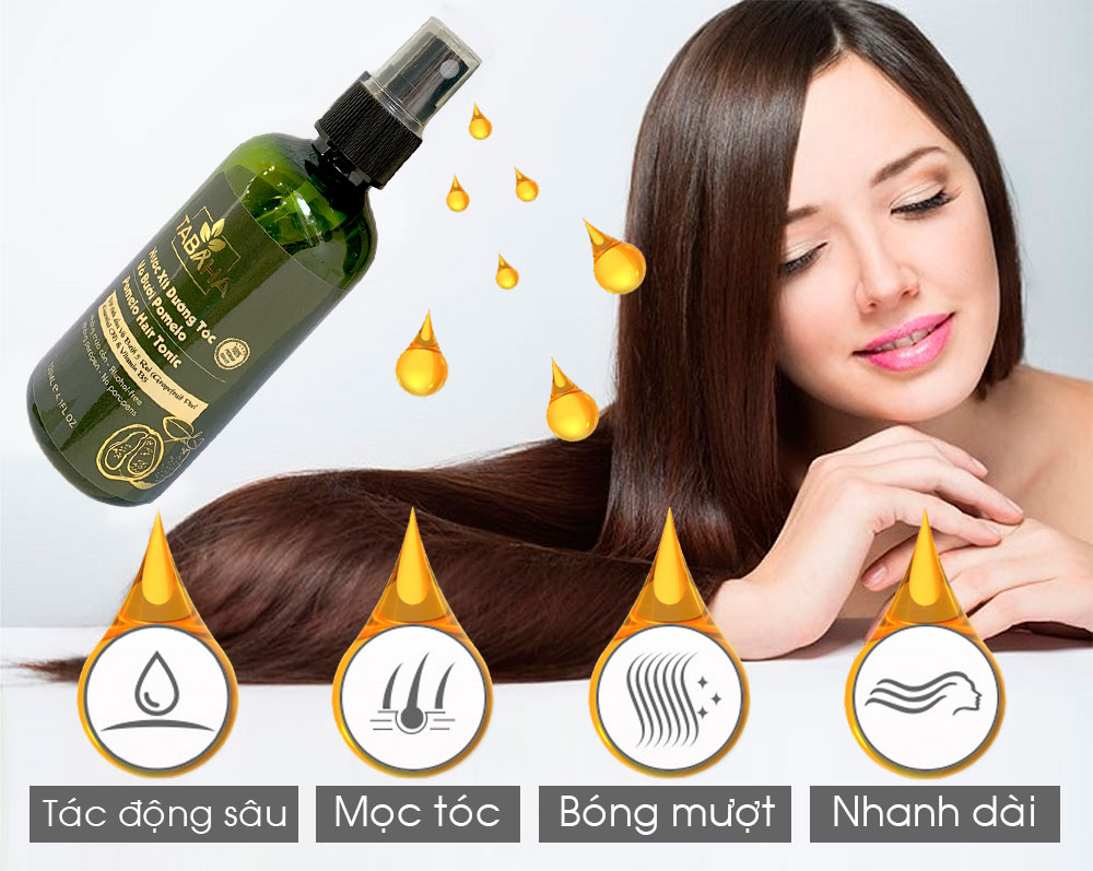 [HCM]Liệu trình ngăn rụng tóc 2 chai xịt mọc tóc Pomelo Tabaha 120ml