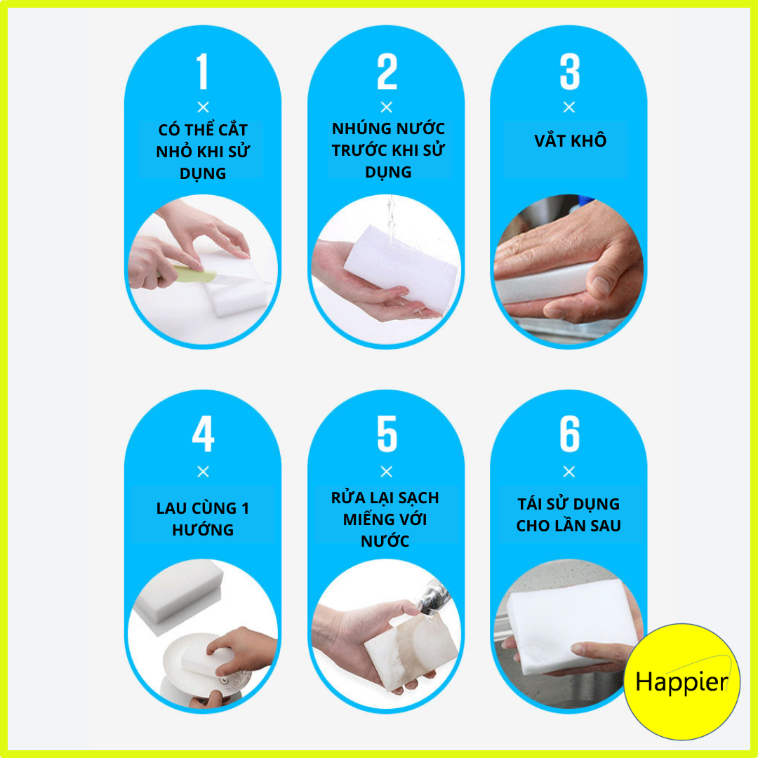 Miếng Rửa Chén Lau Chùi Đa Năng