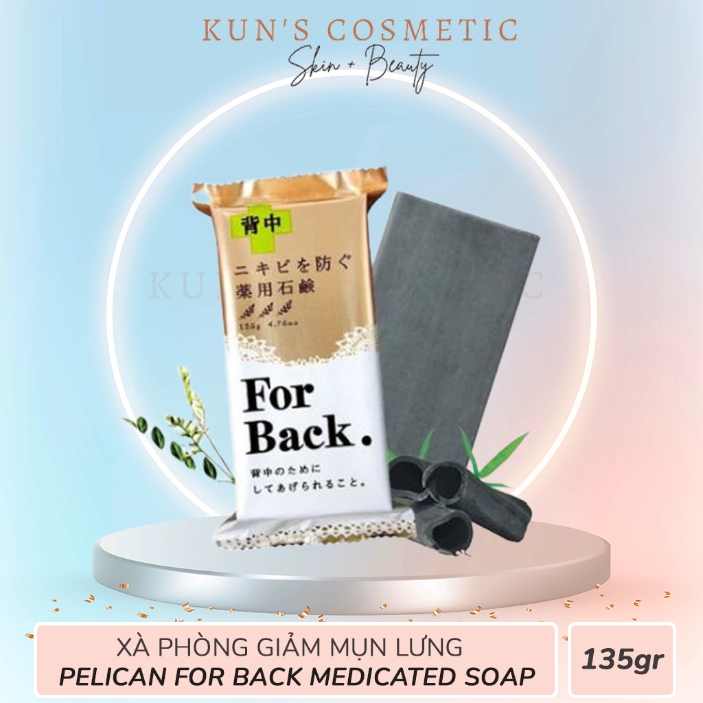 Xà Phòng Giảm Mụn Lưng Pelican For Back Medicated Soap 135g