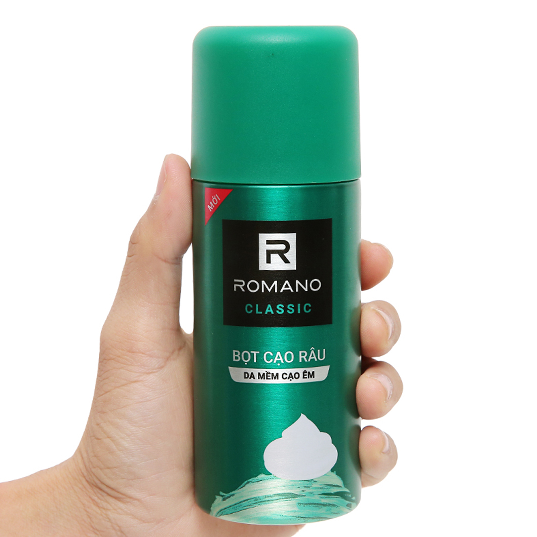 COMBO 2 Chai Bọt cạo râu Romano Classic 175ml (hongthamshopcom)