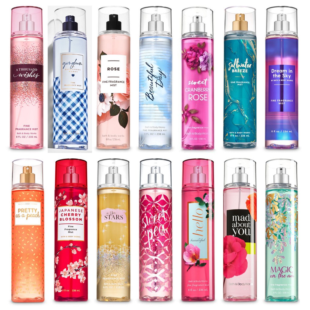 [ ĐỦ MÙI ] XỊT THƠM BATH & BODY WORKS 236ML