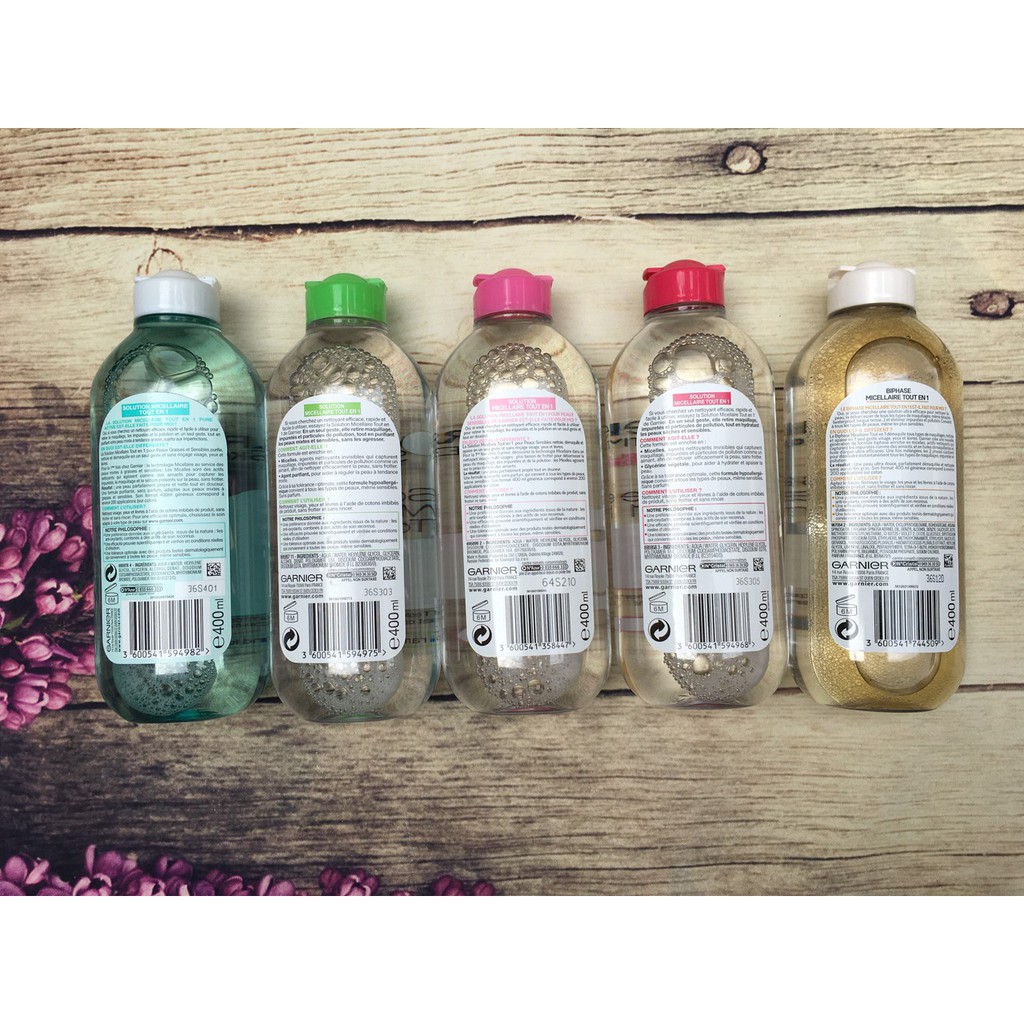 [HOÀN TIỀN 15%]Nước Tẩy Trang Garnier Skin Active 400ml Pháp