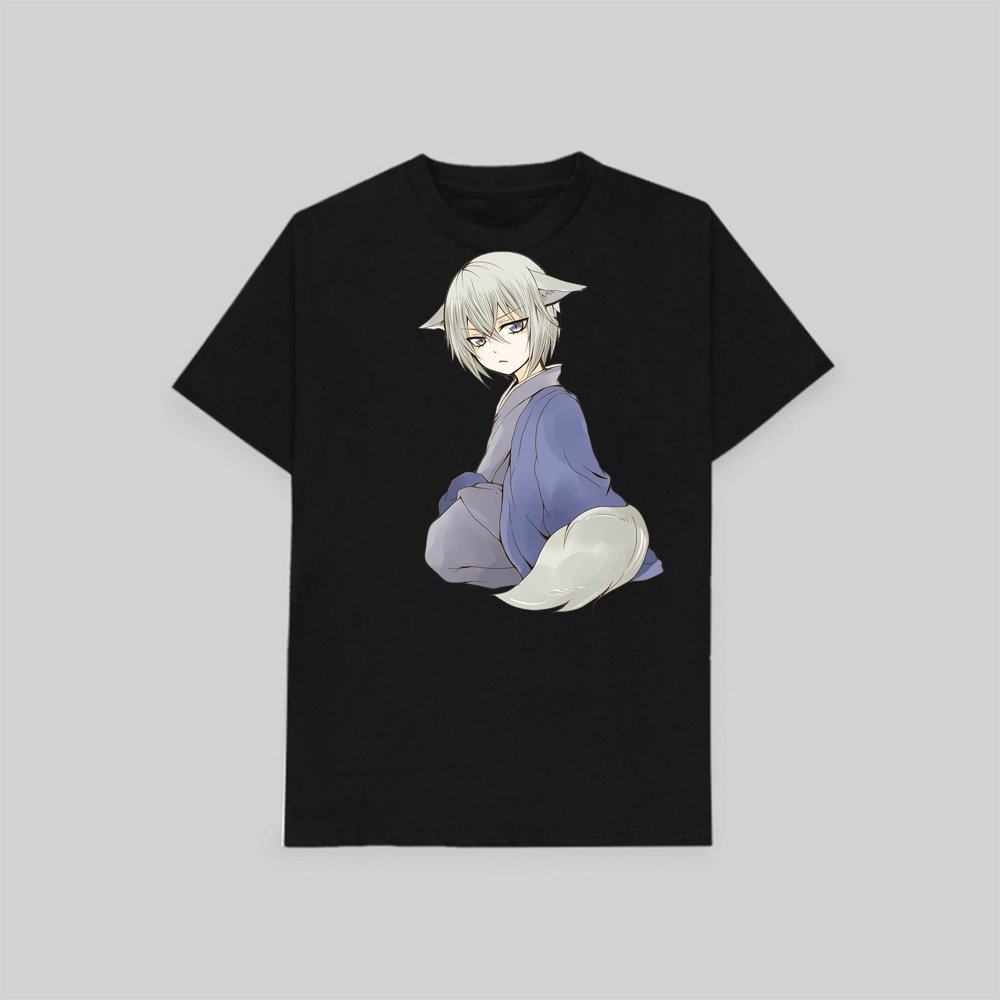Áo thun phông đen in hình Thổ thần tập sự Tomoe Kamisama Hajimashita anime