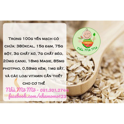 Yến Mạch Cán Mỏng Hữu Cơ Markal 500g (Date 3/2024) - Nhà Mỡ Mỡ