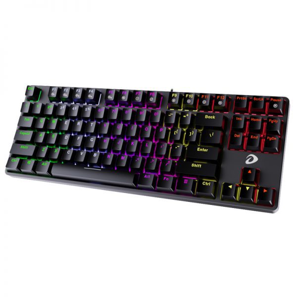 Bàn phím cơ Gaming DareU EK87 - Black: Multi-LED, Đèn sáng Đa Dạng