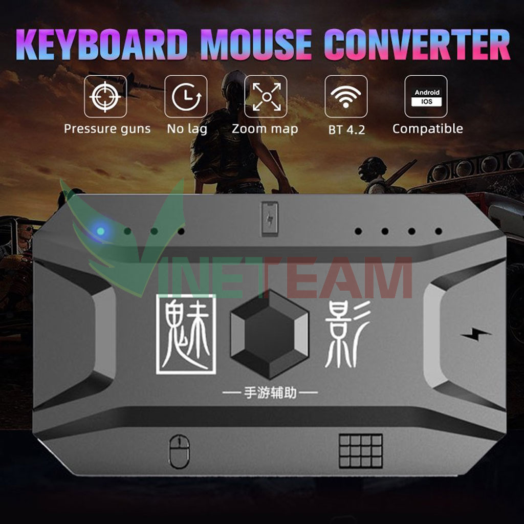 Meiying M1 Pro - bộ chuyển đổi bàn phím chuột chơi PUBG Mobile, Free Fire, COD hỗ trợ cả chip MediaTek