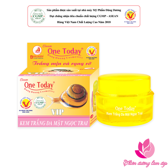 Kem dưỡng trắng da mặt Ngọc Trai Vip ONE TODAY 20g