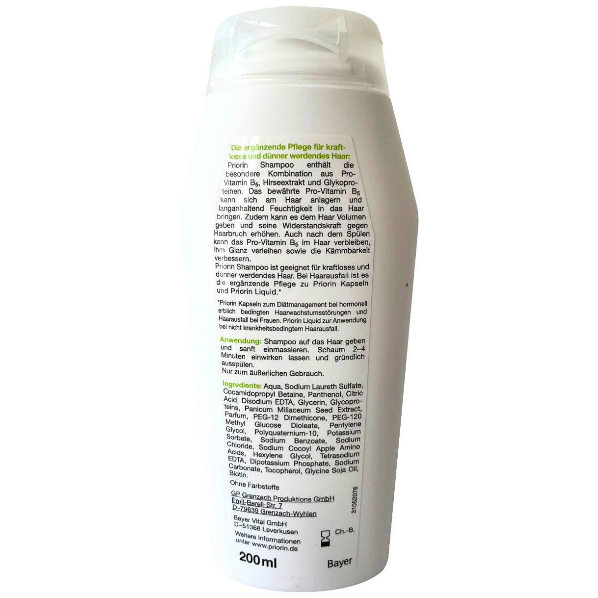 Dầu gội #Priorin ngăn rụng tóc, kích thích mọc tóc, 200ml