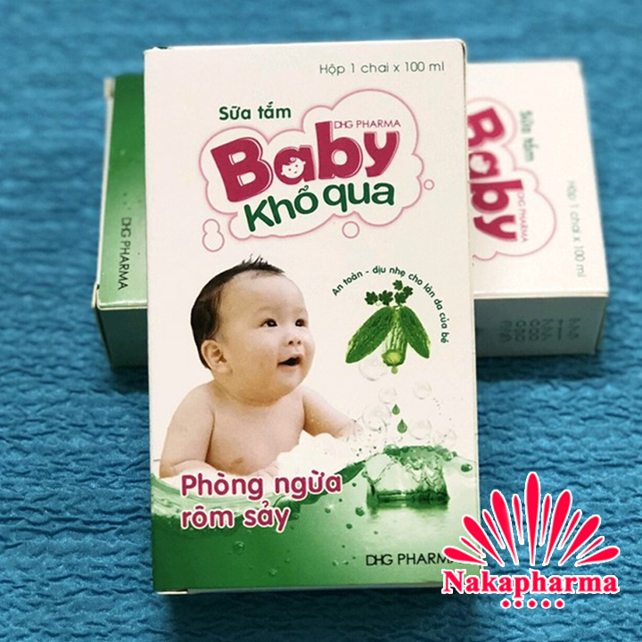 ✅ Sữa tắm Baby Khổ Qua – Giúp ngăn ngừa rôm sảy, diệt khuẩn, bệnh về da, giúp bé có làn da mát, mềm mại