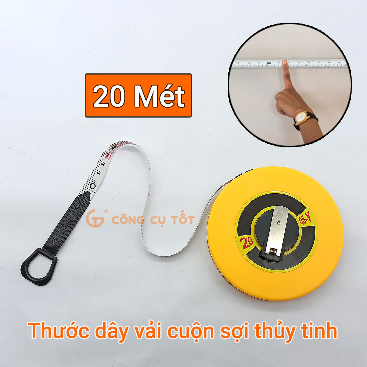 Thước dây vải sợi thủy tinh 20m, 30m, 50m