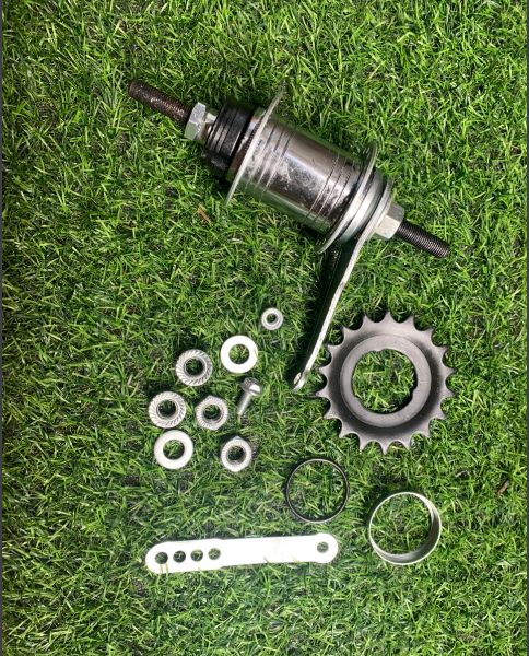 Cụm phanh chân phanh đạp ngược xe đạp Fixed Gear 36 lỗ