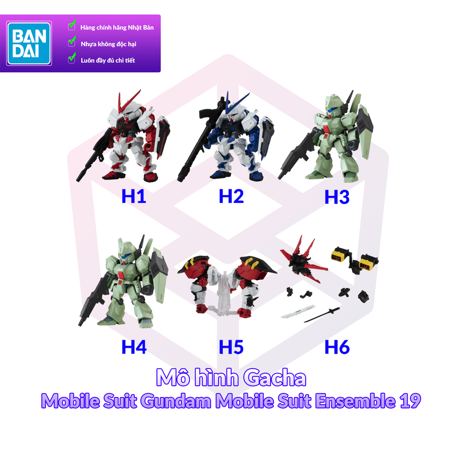 [7-11/12 VOUCHER 8%]Mô hình Bandai Mobile Suit Gundam Mobile Suit Ensemble 19 [FCH]