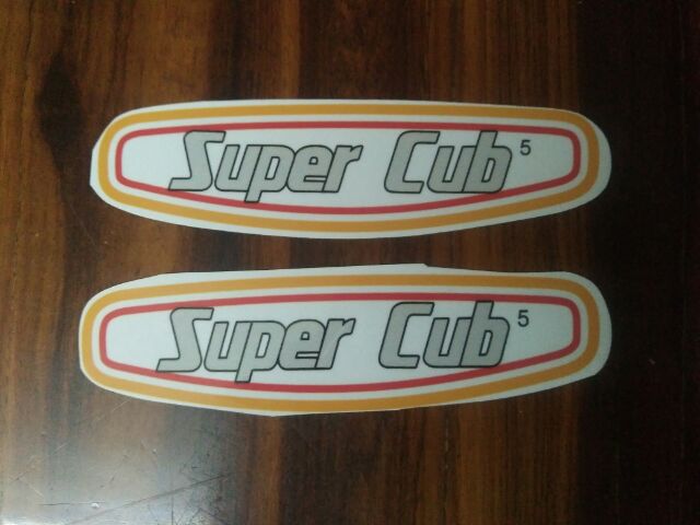 Bộ tem dán bình xăng Cub 80 hàng nhập Thái Lan