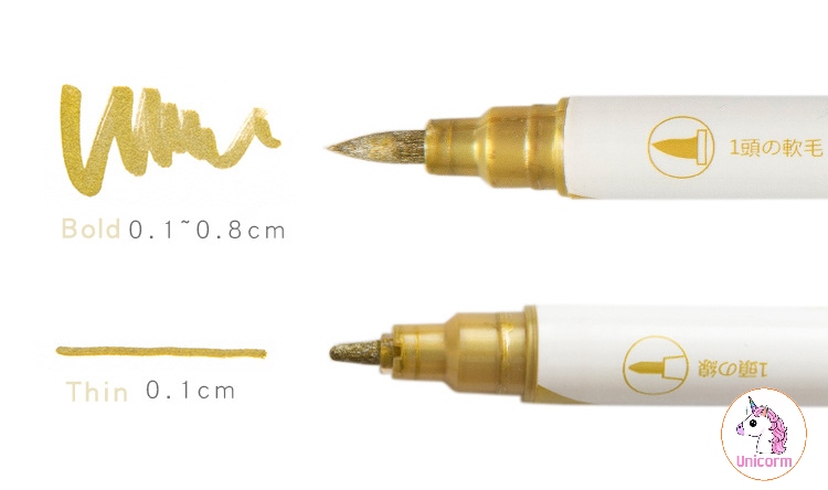 Bút nhũ dạ bạc 2 đầu domi