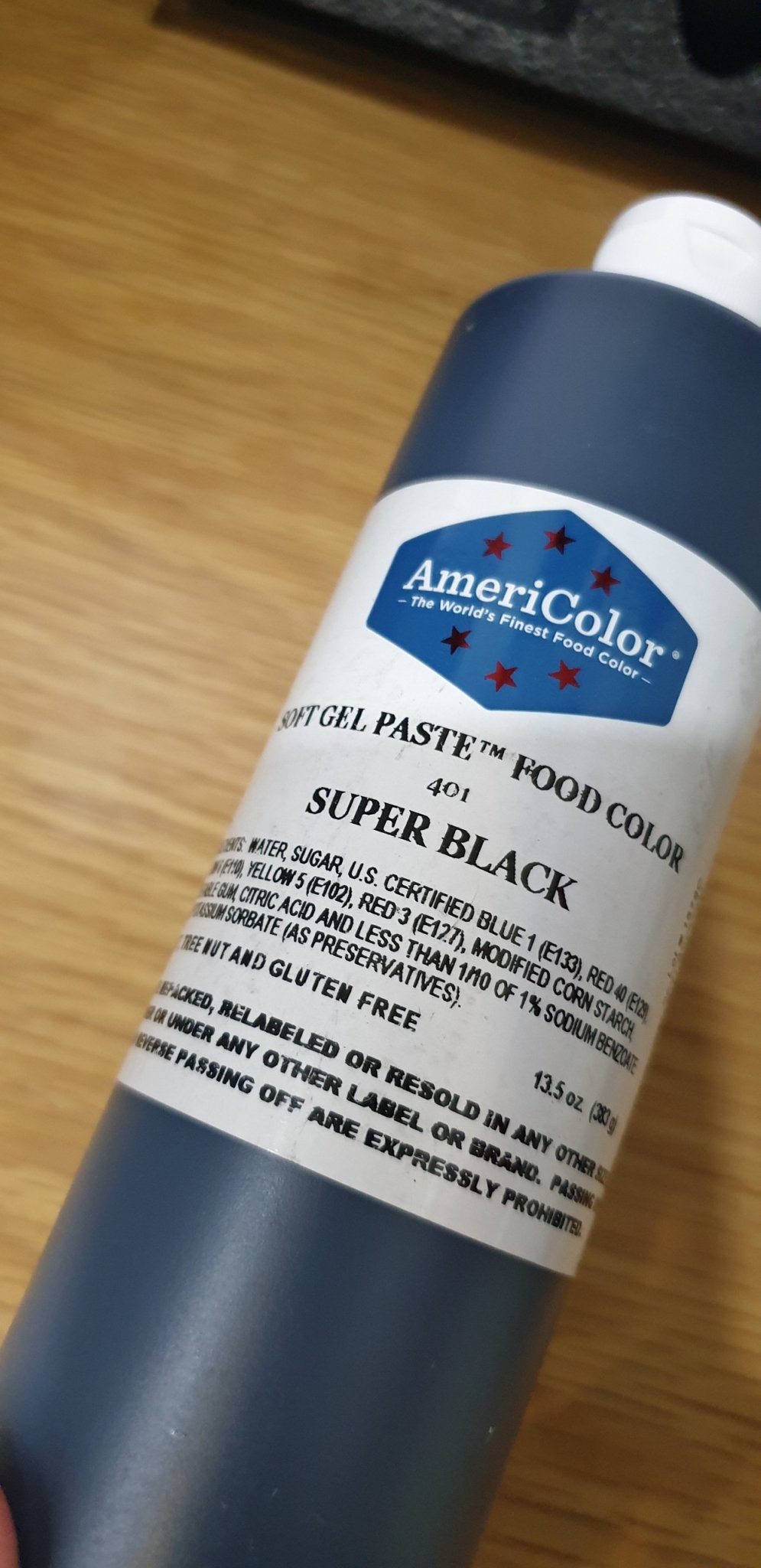 [HCM]Màu thực phẩm Americolor SuperBlack – 13.5oz