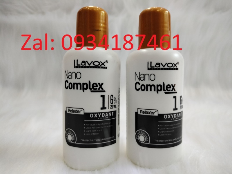 100ml OXY trợ nhuộm tóc Lavox Nano Complex 100ml - 6%, 9%, 12% nhập khẩu