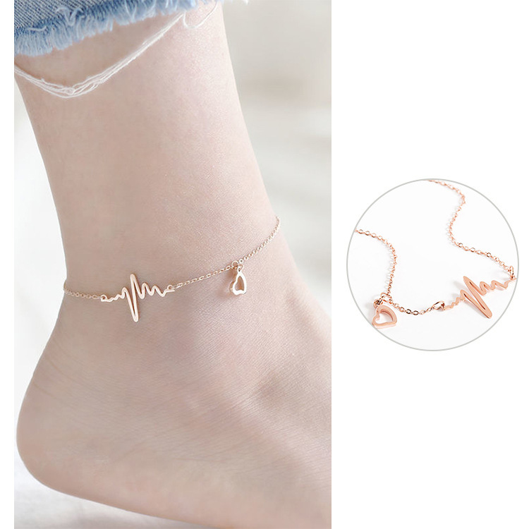 Lắc chân titan không đen không rỉ nhịp tim