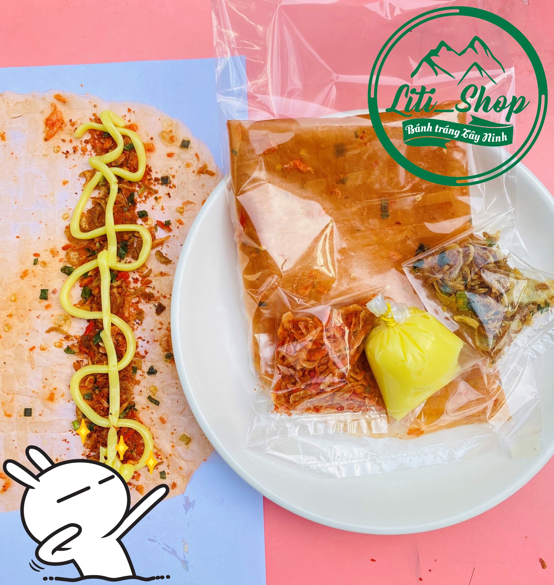 Bánh tráng Bơ tôm tây Ninh