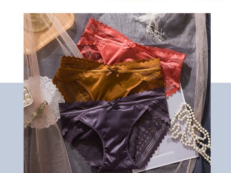 COMBO 5 QUẦN LÓT NỮ PHI LỤA PHỐI REN 268