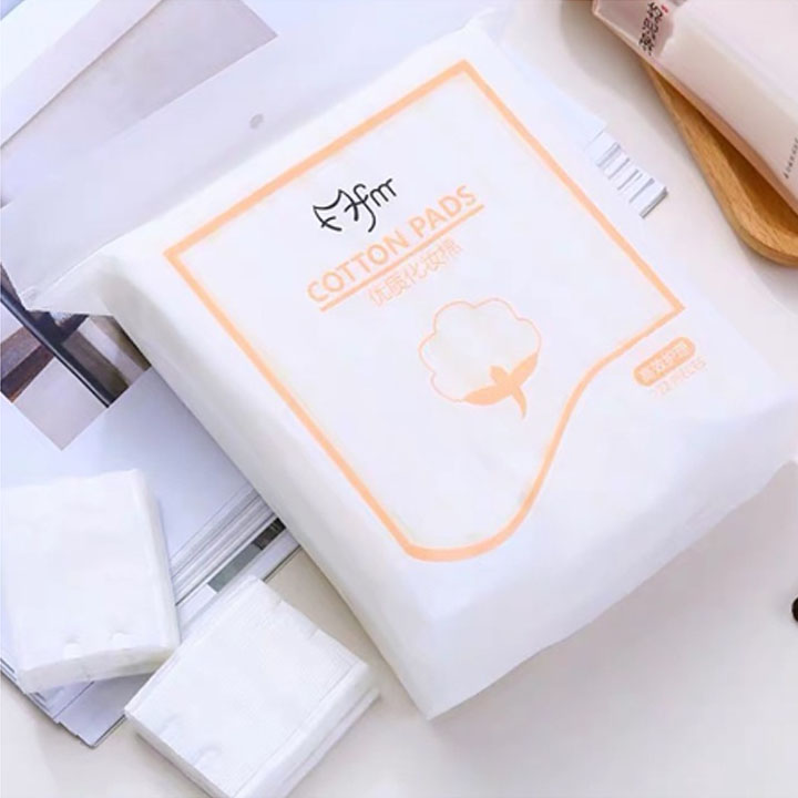 Bông Tẩy Trang 3 Lớp Cotton 222 Miếng Nội Địa Trung , Bông Tẩy Trang 222 Miếng 3 Chất Liệu 100% Cotton Sợi Bông Tự Nhiên Mềm Mịn Thấm Hút Tốt An Toàn Cho Da